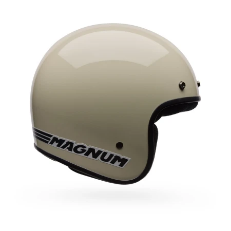 KASK MOTOCYKLOWY BELL MAGNUM SOLID VINTAGE WHITE