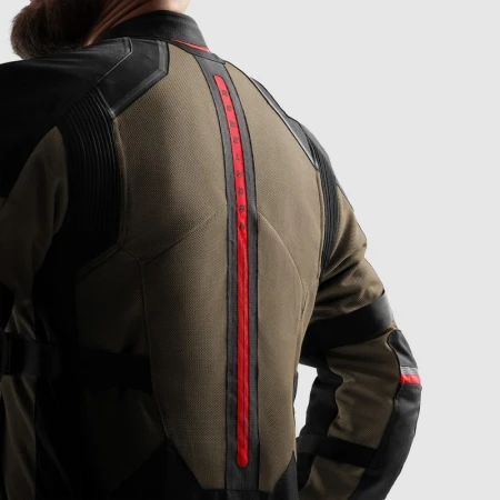 KURTKA MOTOCYKLOWA TEKSTYLNA REBELHORN SCANDAL 3 DESERT BLACK RED