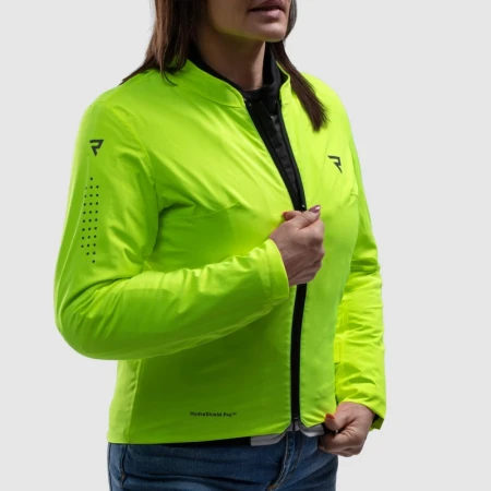 KURTKA MOTOCYKLOWA TEKSTYLNA DAMSKA REBELHORN SWIFT LIGHT GREY FLUO YELLOW WXS