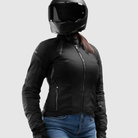 KURTKA MOTOCYKLOWA TEKSTYLNA DAMSKA REBELHORN SWIFT BLACK WXXS
