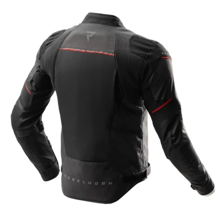 KURTKA MOTOCYKLOWA TEKSTYLNA REBELHORN SWIFT BLACK DARK GREY RED