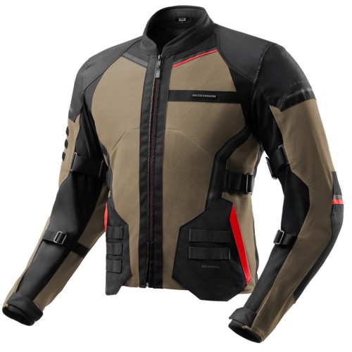 Przejdź do produktu KURTKA MOTOCYKLOWA TEKSTYLNA REBELHORN SCANDAL 3 DESERT BLACK RED