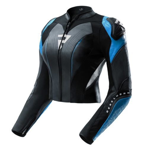 Przejdź do produktu KURTKA MOTOCYKLOWA SKÓRZANA DAMSKA REBELHORN DIVA RS BLACK BLUE