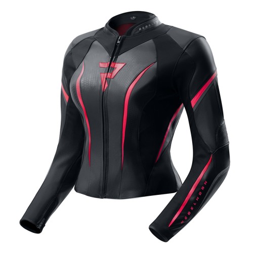 Przejdź do produktu KURTKA MOTOCYKLOWA SKÓRZANA DAMSKA REBELHORN DIVA ST BLACK PINK
