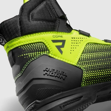 BUTY MOTOCYKLOWE REBELHORN CORE BLACK FLUO YELLOW 35