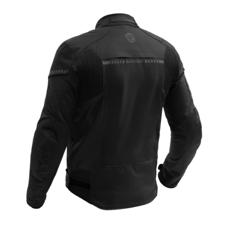 KURTKA MOTOCYKLOWA TEKSTYLNA BROGER GRID BLACK