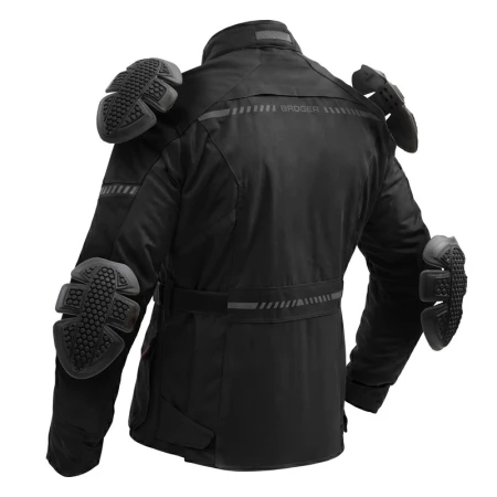 KURTKA MOTOCYKLOWA TEKSTYLNA BROGER OVERLAND BLACK