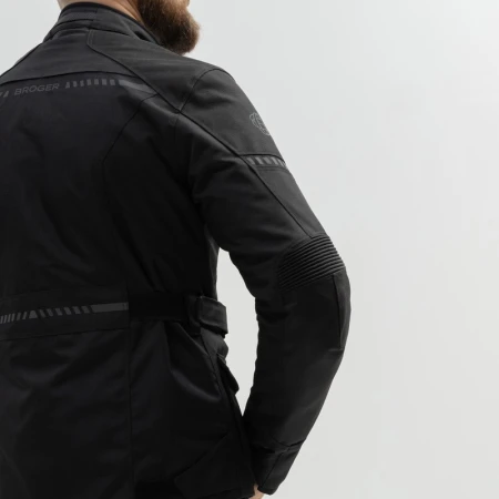 KURTKA MOTOCYKLOWA TEKSTYLNA BROGER OVERLAND BLACK
