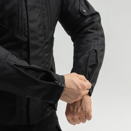 KURTKA MOTOCYKLOWA TEKSTYLNA BROGER OVERLAND BLACK