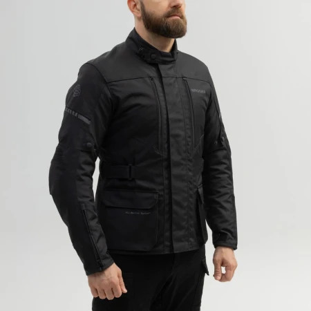 KURTKA MOTOCYKLOWA TEKSTYLNA BROGER OVERLAND BLACK