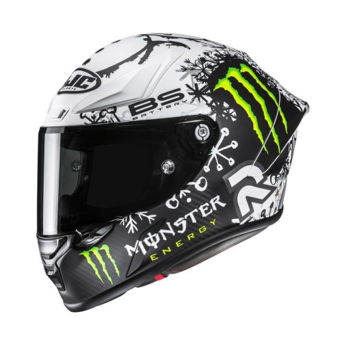 Przejdź do produktu KASK MOTOCYKLOWY HJC RPHA1 V2 CARBON QUARTARARO SNOW DIABLO REPLICA BLACK WHITE