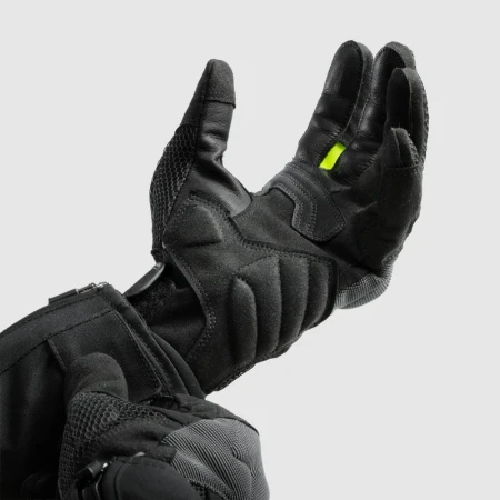 RĘKAWICE MOTOCYKLOWE DAMSKIE REBELHORN CORE BLACK GREY FLUO YELLOW WXS