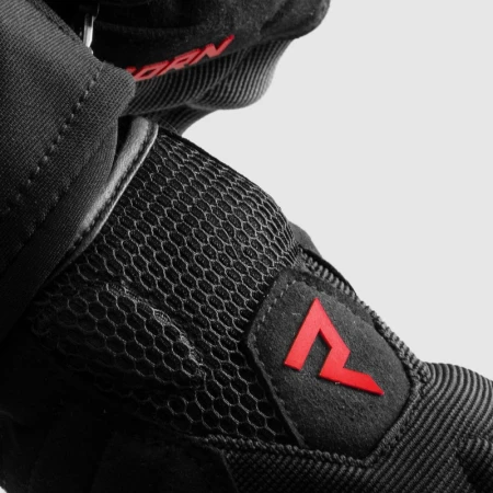 RĘKAWICE MOTOCYKLOWE DAMSKIE REBELHORN CORE BLACK RED WXS