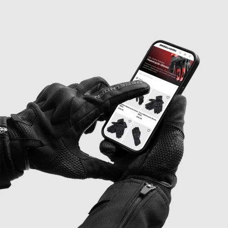 RĘKAWICE MOTOCYKLOWE DAMSKIE REBELHORN CORE BLACK WXS