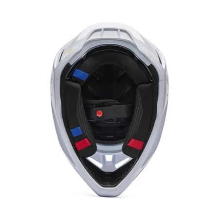 KASK MOTOCYKLOWY FOX V3 RS FRACTURE WHITE