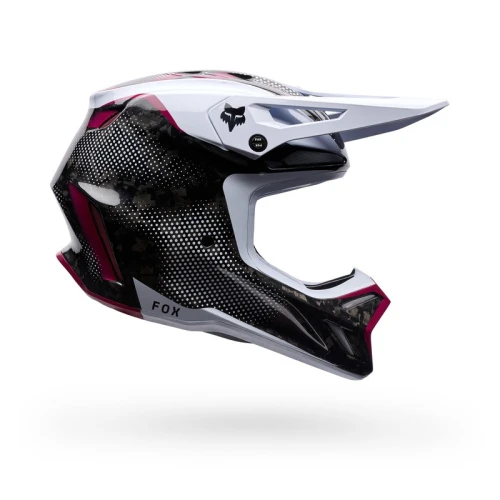 Kask Motocyklowy Off Road Fox V3 RS TACTILE WHITE