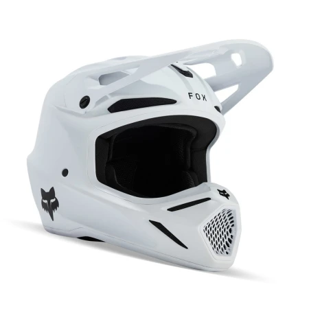 KASK MOTOCYKLOWY FOX V3 SOLID MATTE WHITE