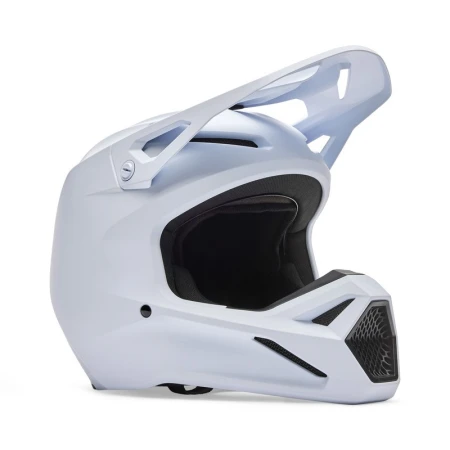 KASK MOTOCYKLOWY JUNIOR FOX V1 SOLID MATTE WHITE