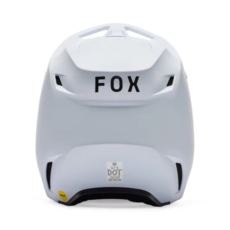 KASK MOTOCYKLOWY JUNIOR FOX V1 SOLID MATTE WHITE