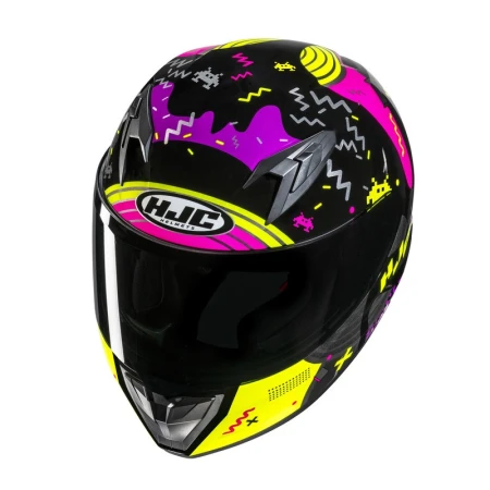 KASK MOTOCYKLOWY JUNIOR HJC Y10 MIKA BLACK PINK