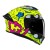 KASK MOTOCYKLOWY HJC C71 SQUEEZE YELLOW PINK