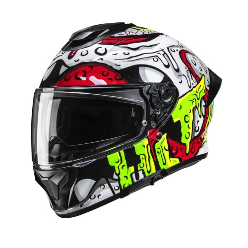 Przejdź do produktu Kask Motocyklowy Integralny HJC C71 SQUEEZE WHITE GREEN
