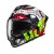 KASK MOTOCYKLOWY HJC C71 SQUEEZE WHITE GREEN