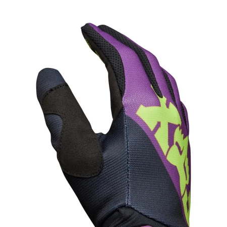 RĘKAWICE MOTOCYKLOWE JUNIOR FOX 180 RAID PURPLE LAVA YXS