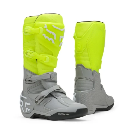 BUTY MOTOCYKLOWE FOX COMP BOOT YELLOW GREY