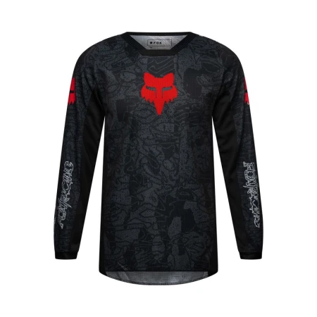 BLUZA MOTOCYKLOWA JUNIOR FOX 180 ABYSS BLACK