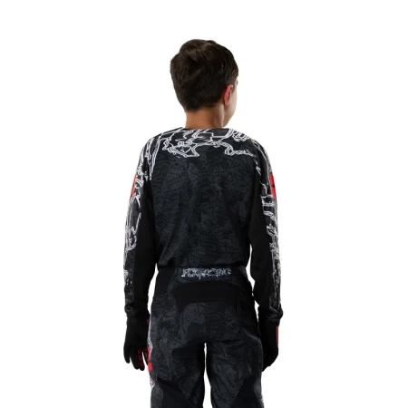 BLUZA MOTOCYKLOWA JUNIOR FOX 180 ABYSS BLACK