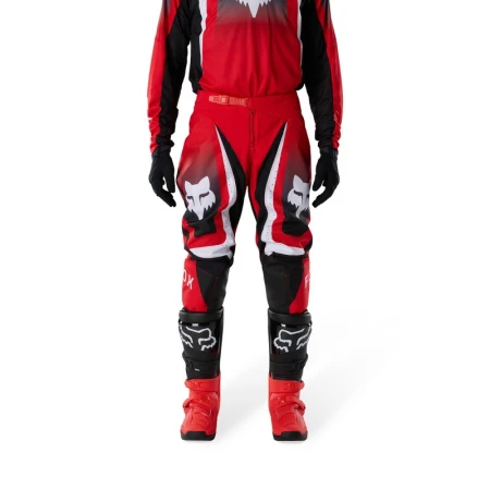 SPODNIE MOTOCYKLOWE FOX 180 FRAME EXTD SIZES RED