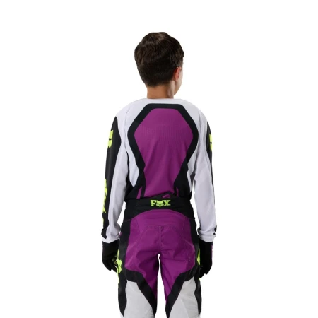 BLUZA MOTOCYKLOWA JUNIOR FOX 180 RAID PURPLE LAVA