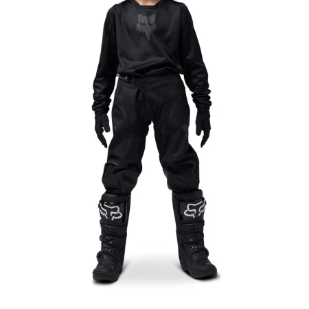 SPODNIE MOTOCYKLOWE JUNIOR FOX BLACKOUT BLACK