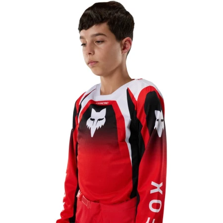 BLUZA MOTOCYKLOWA JUNIOR FOX 180 FRAME RED