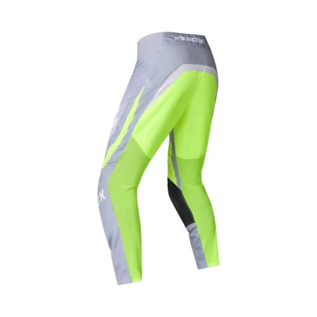 SPODNIE MOTOCYKLOWE FOX 180 FRAME GREY YELLOW