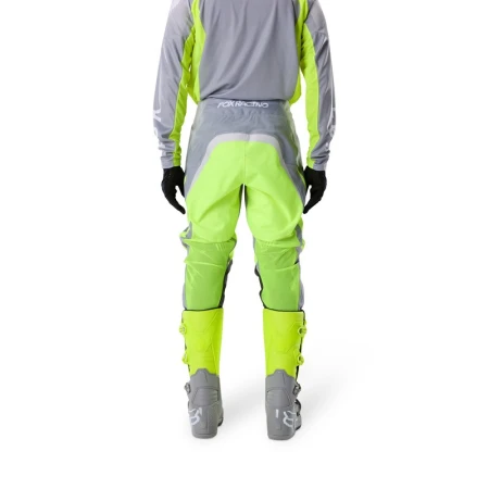 SPODNIE MOTOCYKLOWE FOX 180 FRAME GREY YELLOW