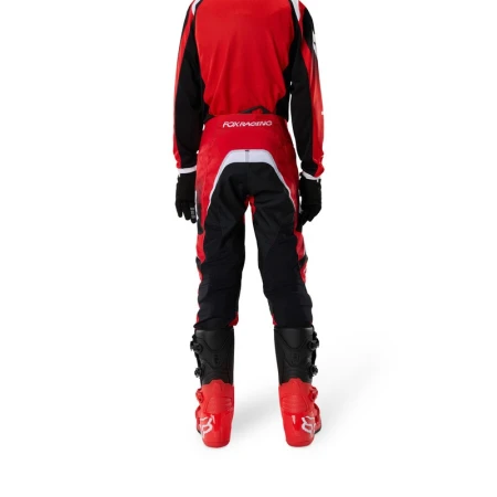SPODNIE MOTOCYKLOWE JUNIOR FOX 180 FRAME RED 24