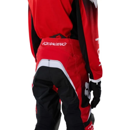 SPODNIE MOTOCYKLOWE JUNIOR FOX 180 FRAME RED 24