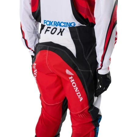 SPODNIE MOTOCYKLOWE FOX 180 HONDA WHITE RED