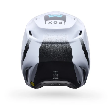 KASK MOTOCYKLOWY FOX V1 CLUTCH WHITE BLACK