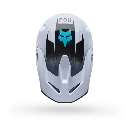 KASK MOTOCYKLOWY FOX V1 CLUTCH WHITE BLACK
