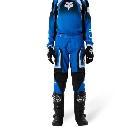 SPODNIE MOTOCYKLOWE JUNIOR FOX 180 FRAME BLUE 26