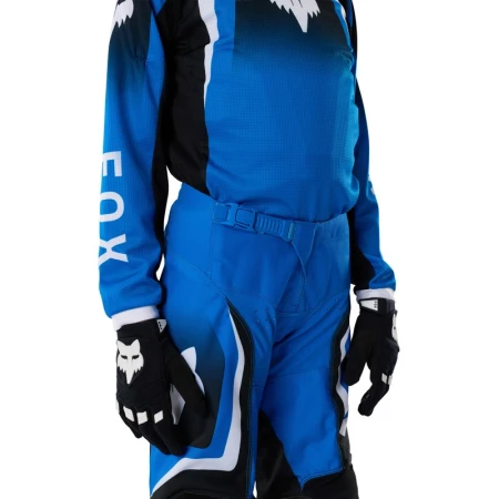 SPODNIE MOTOCYKLOWE JUNIOR FOX 180 FRAME BLUE 26