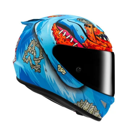 KASK MOTOCYKLOWY HJC RPHA12 MISTER PEEKS COD BLUE RED