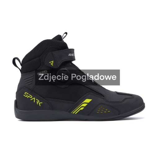 Przejdź do produktu BUTY MOTOCYKLOWE REBELHORN SPARK 3 BLACK FLUO YELLOW