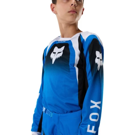 BLUZA MOTOCYKLOWA JUNIOR FOX 180 FRAME BLUE