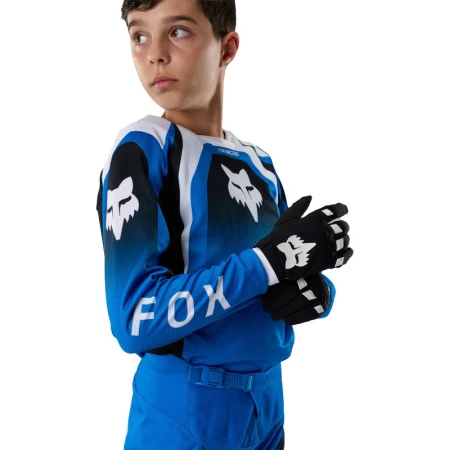 BLUZA MOTOCYKLOWA JUNIOR FOX 180 FRAME BLUE