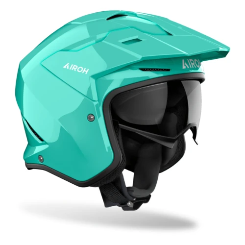 Kask Motocyklowy Otwarty AIROH Kombakt Aquamarine Gloss