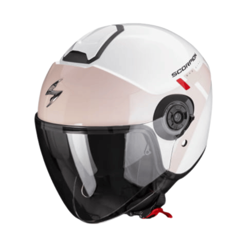 Przejdź do produktu Kask Motocyklowy Otwarty SCORPION EXO City II Mall White Pink Green